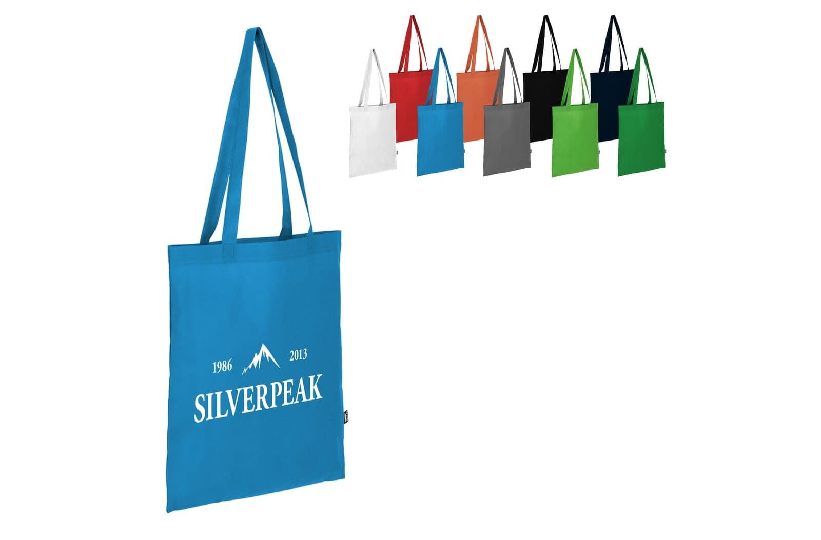 R-PET Draagtas non-woven lange handvatten 38 x 42cm 75g/m² 1