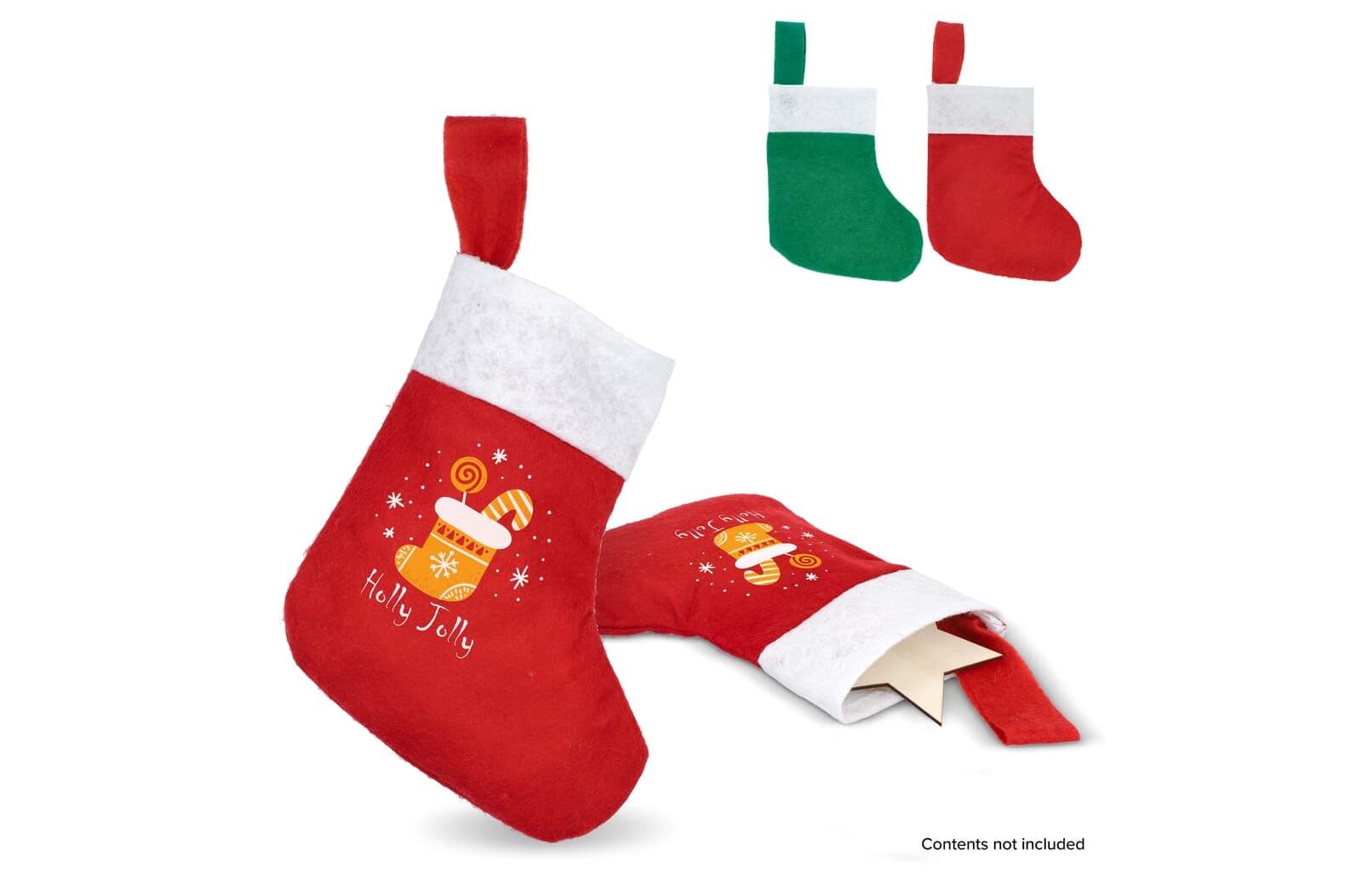 Vilten kerstsok 20 cm 1