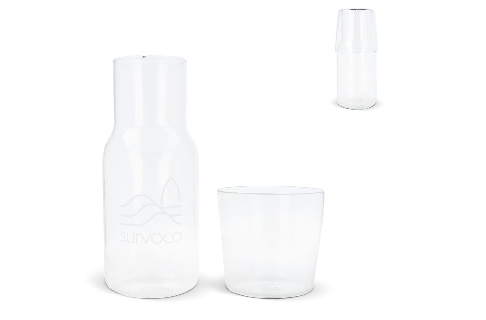 Caraffe 550ml en drinkglas 250ml set 1