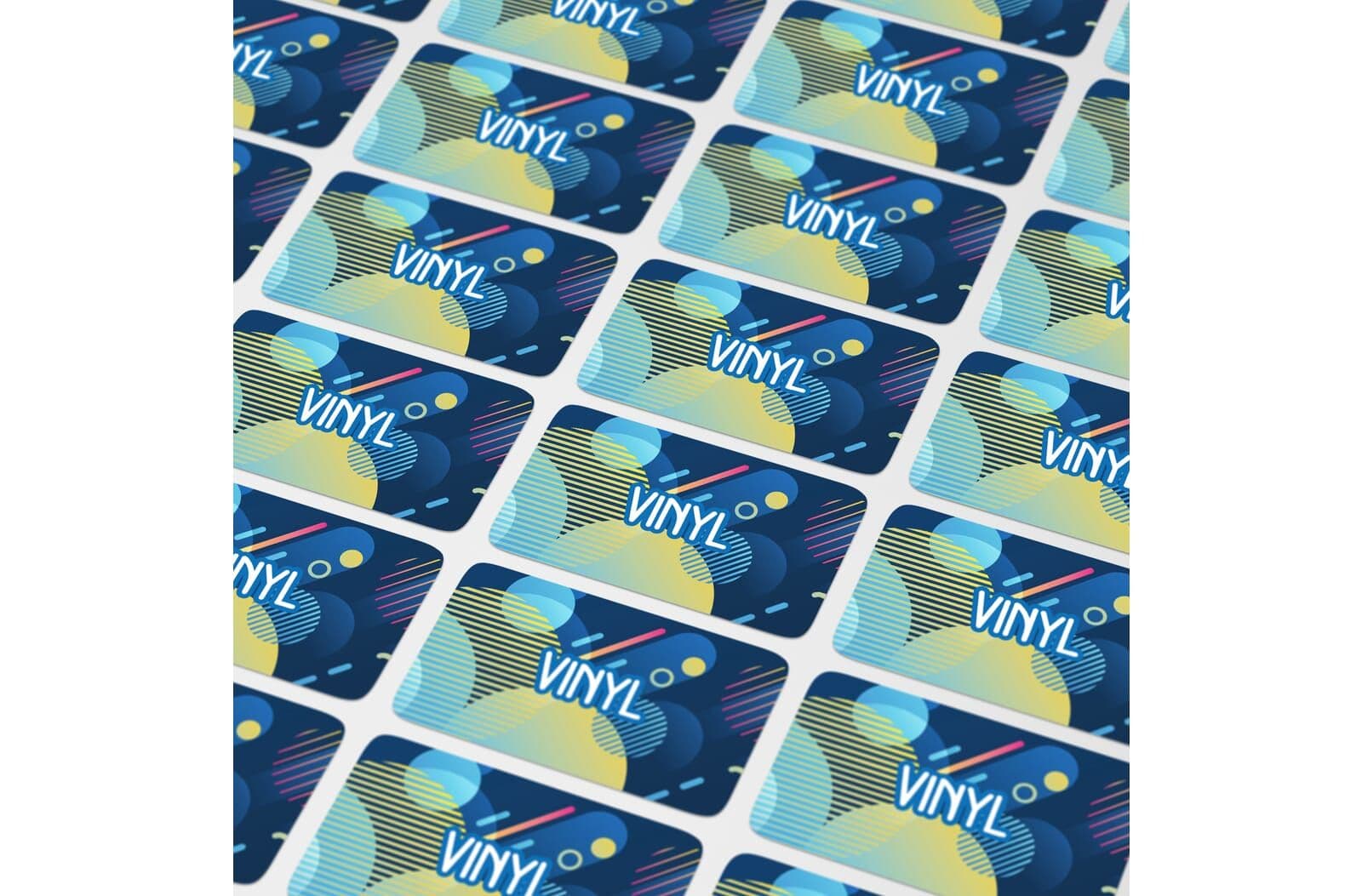 Vinyl Sticker Rechthoek 20x10mm 1