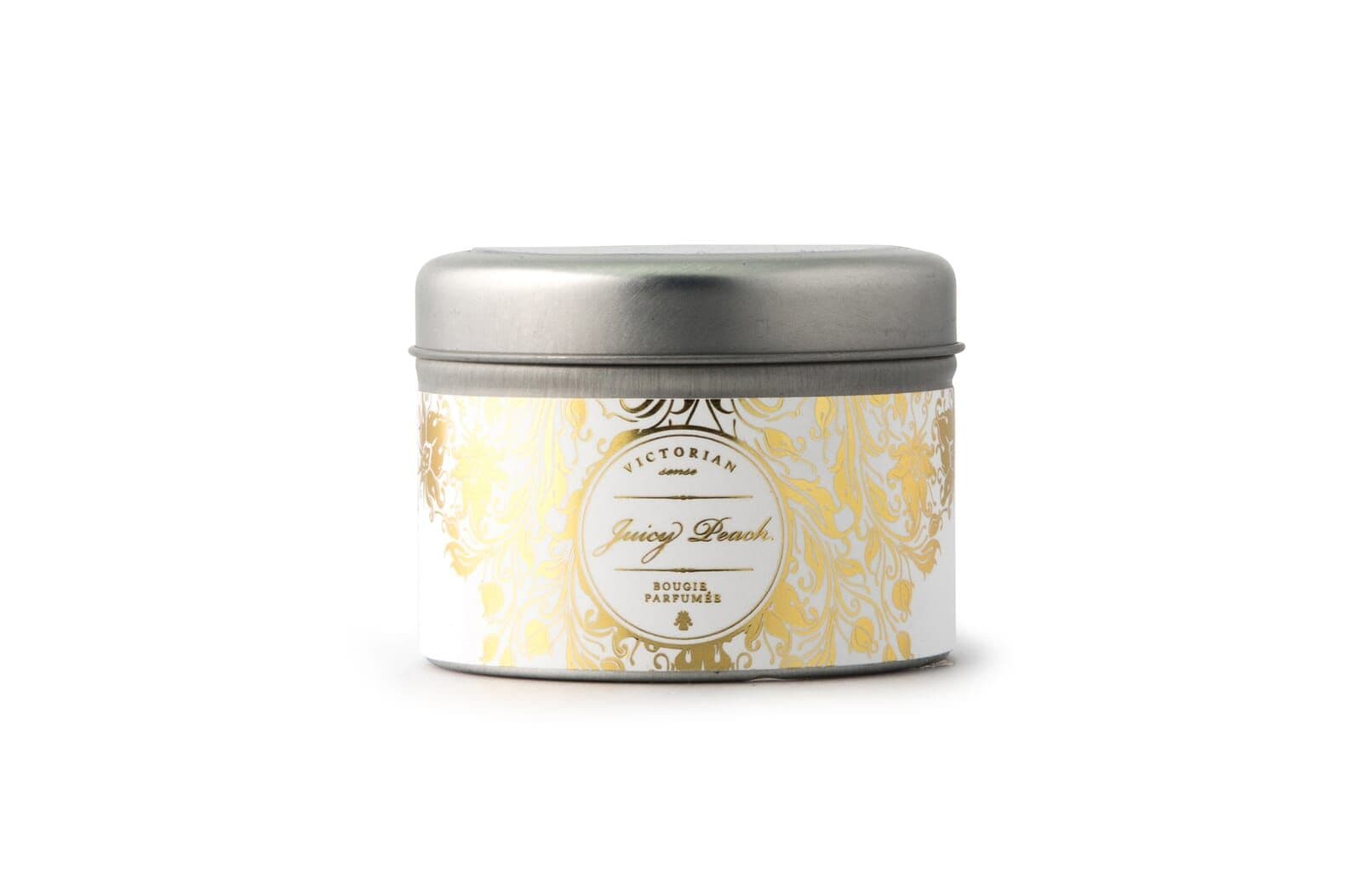Victorian Sense Tinbox Juicy Peach geurkaars 1