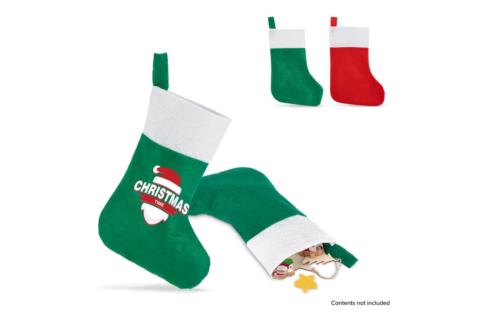 Vilten kerstsok 40 cm 1