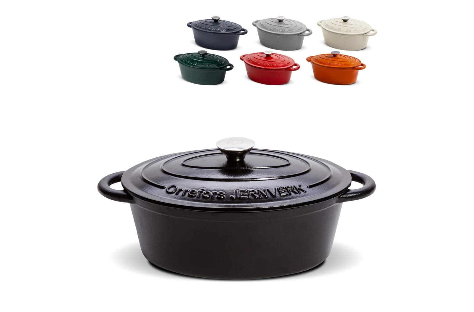 Orrefors Jernverk Ovale geëmailleerde braadpan 3.5L 1