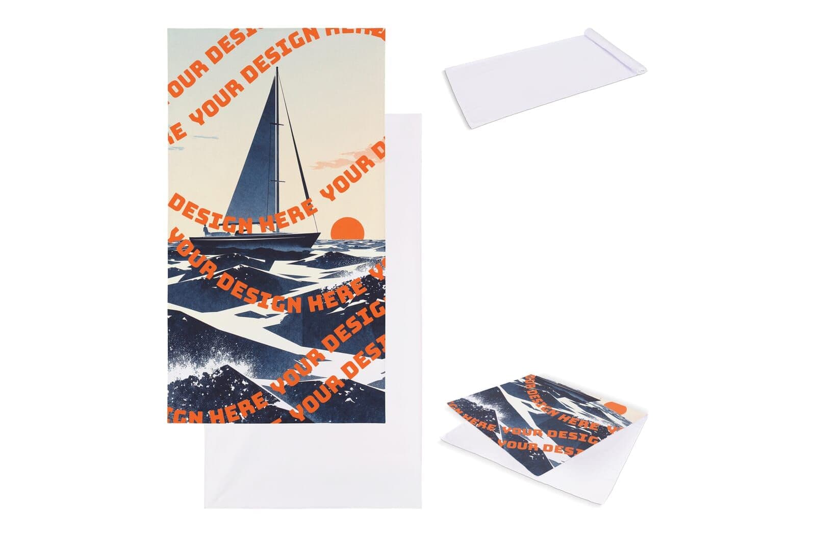 Sneldrogende handdoek 100 x 180 cm (200 g/m²) sublimatie 1