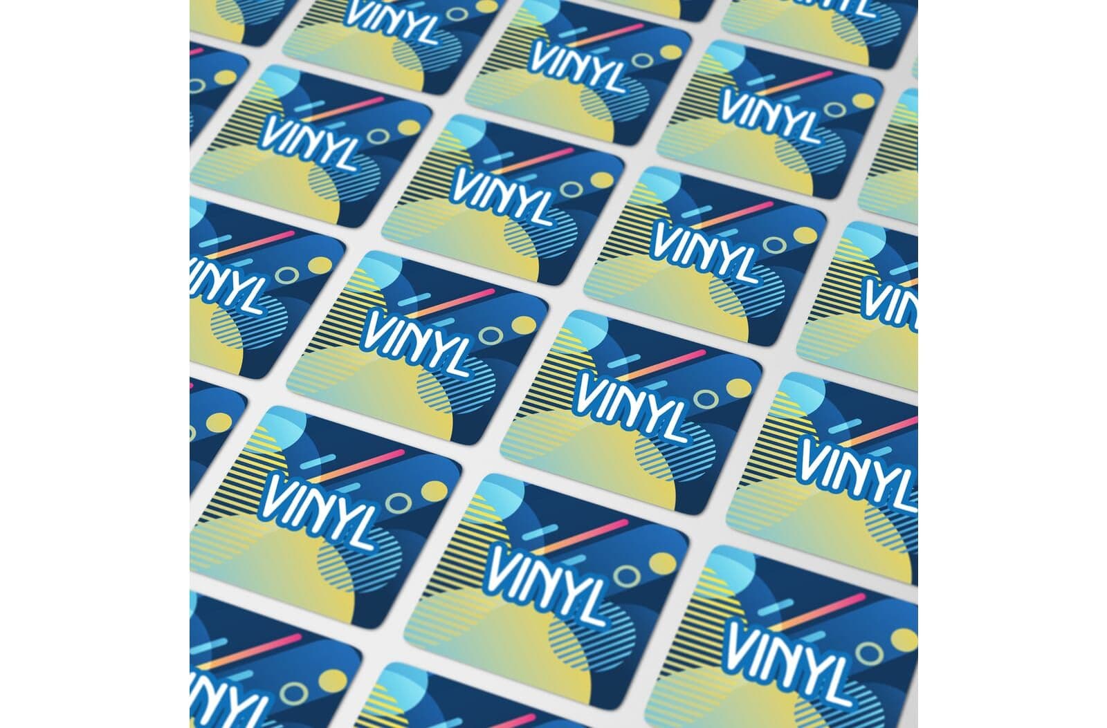 Vinyl Sticker Vierkant 10x10mm 1