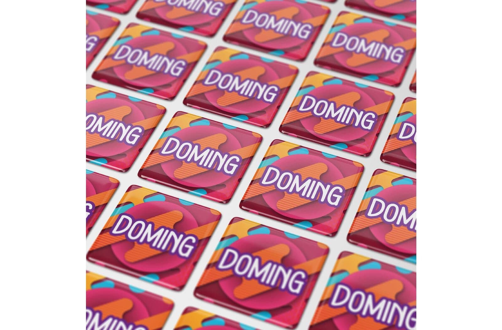 Doming Vierkant 13x13 mm 1