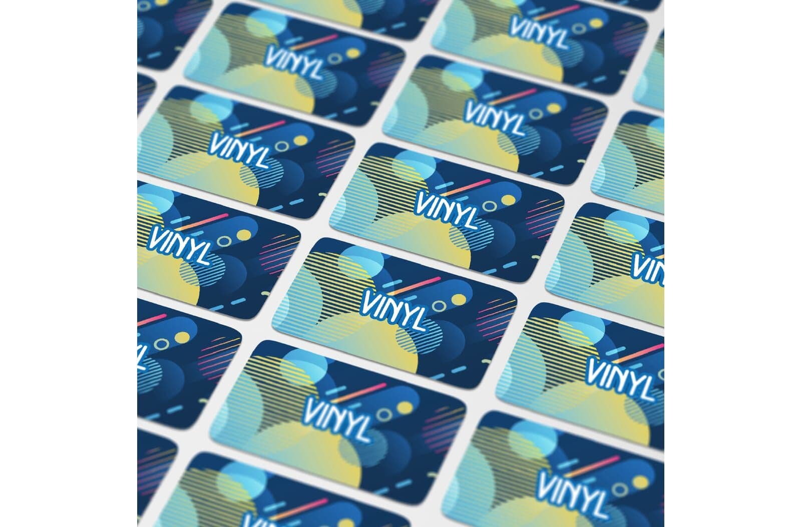 Vinyl Sticker Rechthoek 40x20mm 1