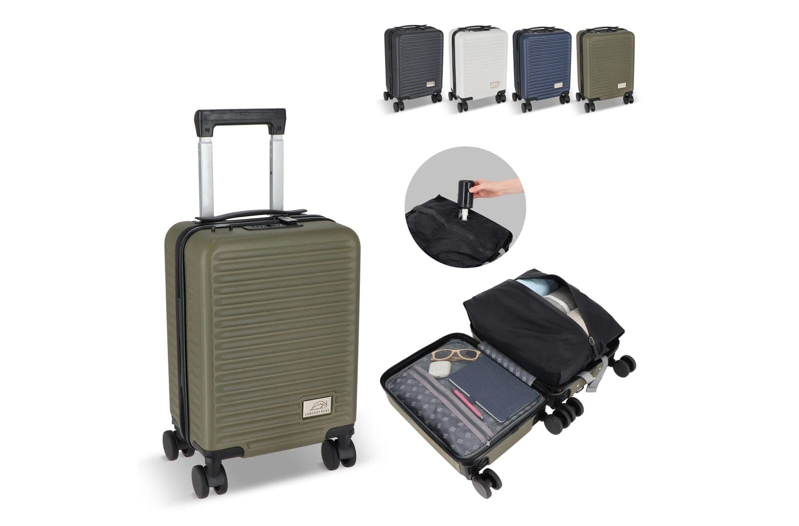 InSideOut Trolley Nordlyft, vacuüm pack, afneembare wielen, past onder de stoel. 1