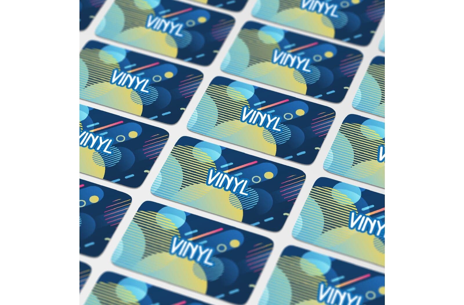 Vinyl Sticker Rechthoek 60x25mm 1