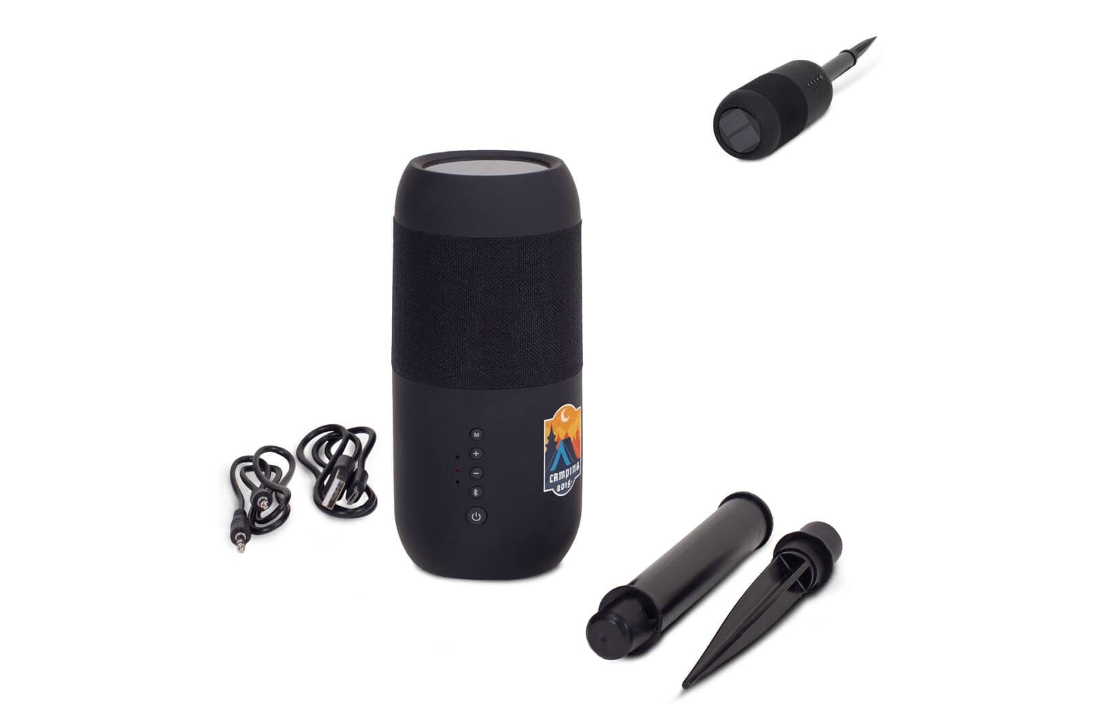 Wireless solar speaker torch 2x5W IPX6 1