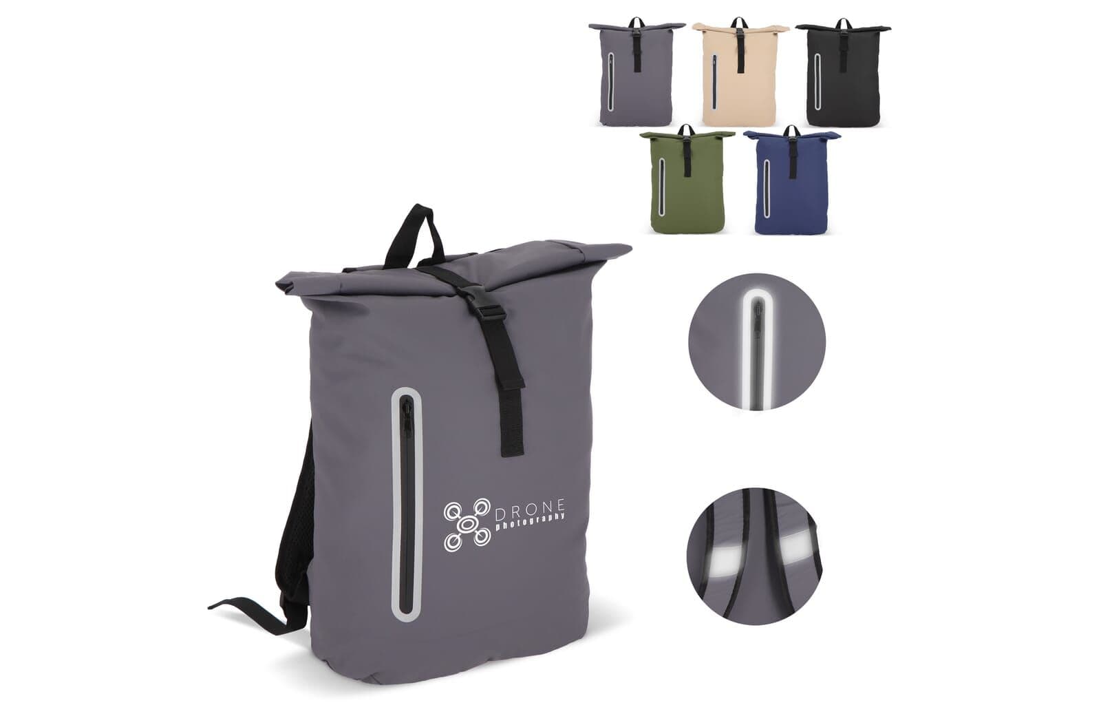 PU-gecoat R-PET 600D rolltop rugzak 20L 1