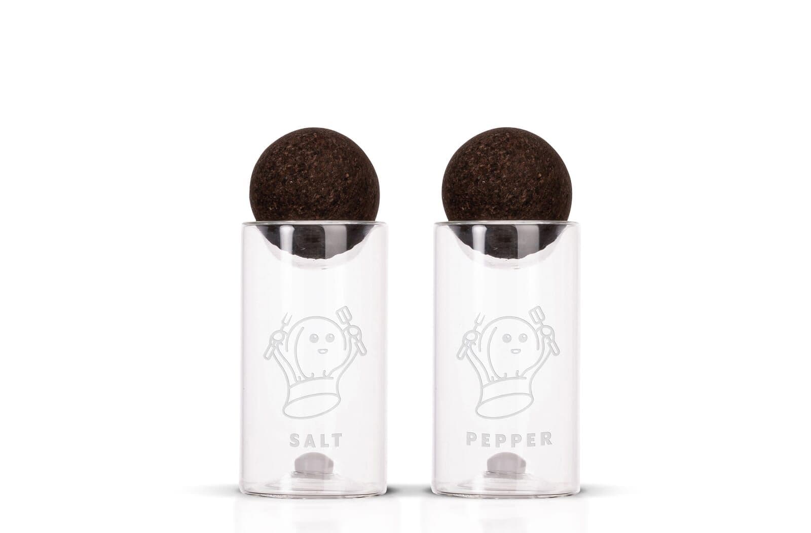Sagaform Nature zout/peper potjes met kurkstoppers 2 st. 1