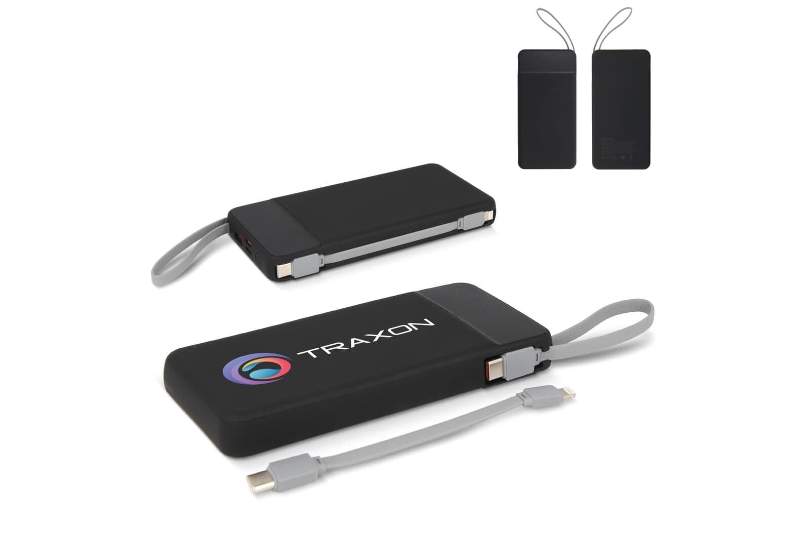 Ziara Powerbank met USB-C & Lightning Kabel 10000mAh 1