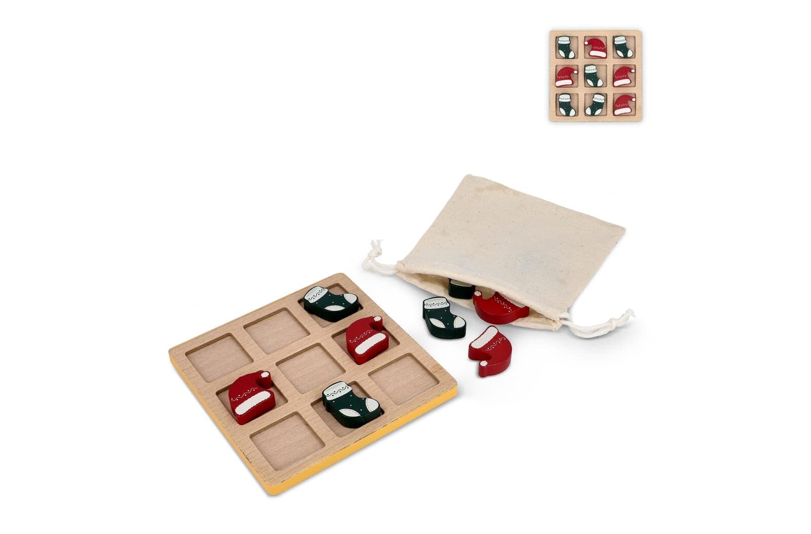InSideOut Houten Kerstmis tic-tac-toe 1