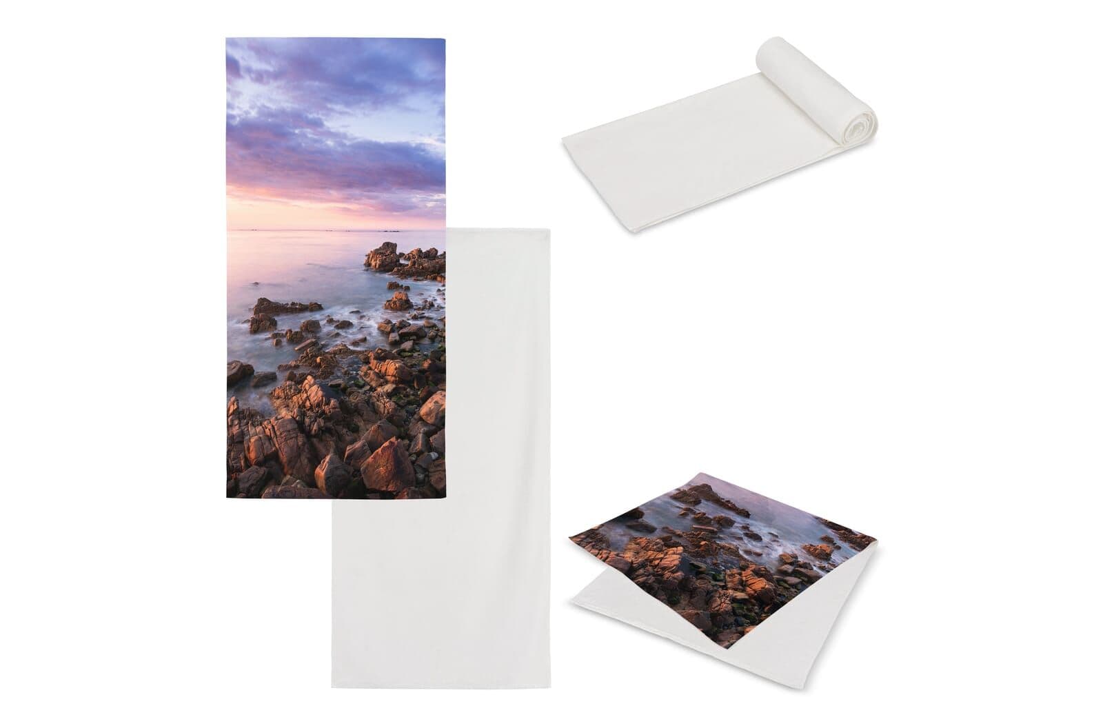 Dubbelzijdige handdoek sublimatie 100 x 180 cm 400 g/m² 1