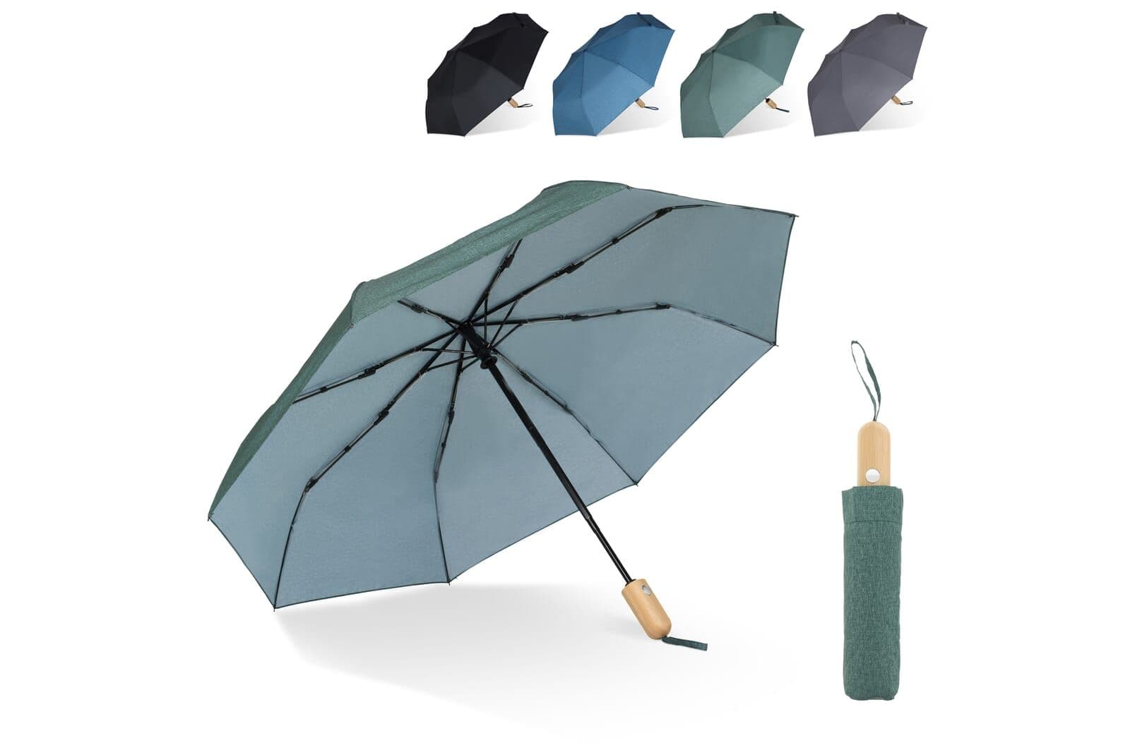 Opvouwbare paraplu 21” R-PET auto open 1