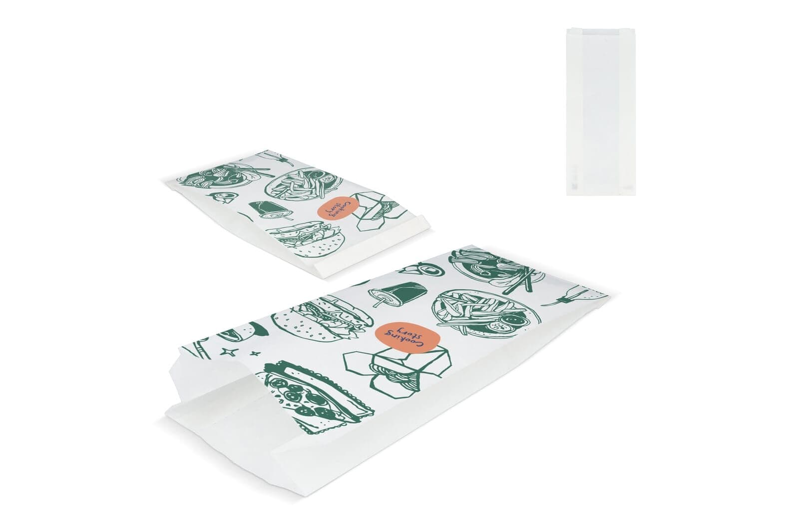 Papieren zak 50g/m² 14 x 6 x 27cm 1