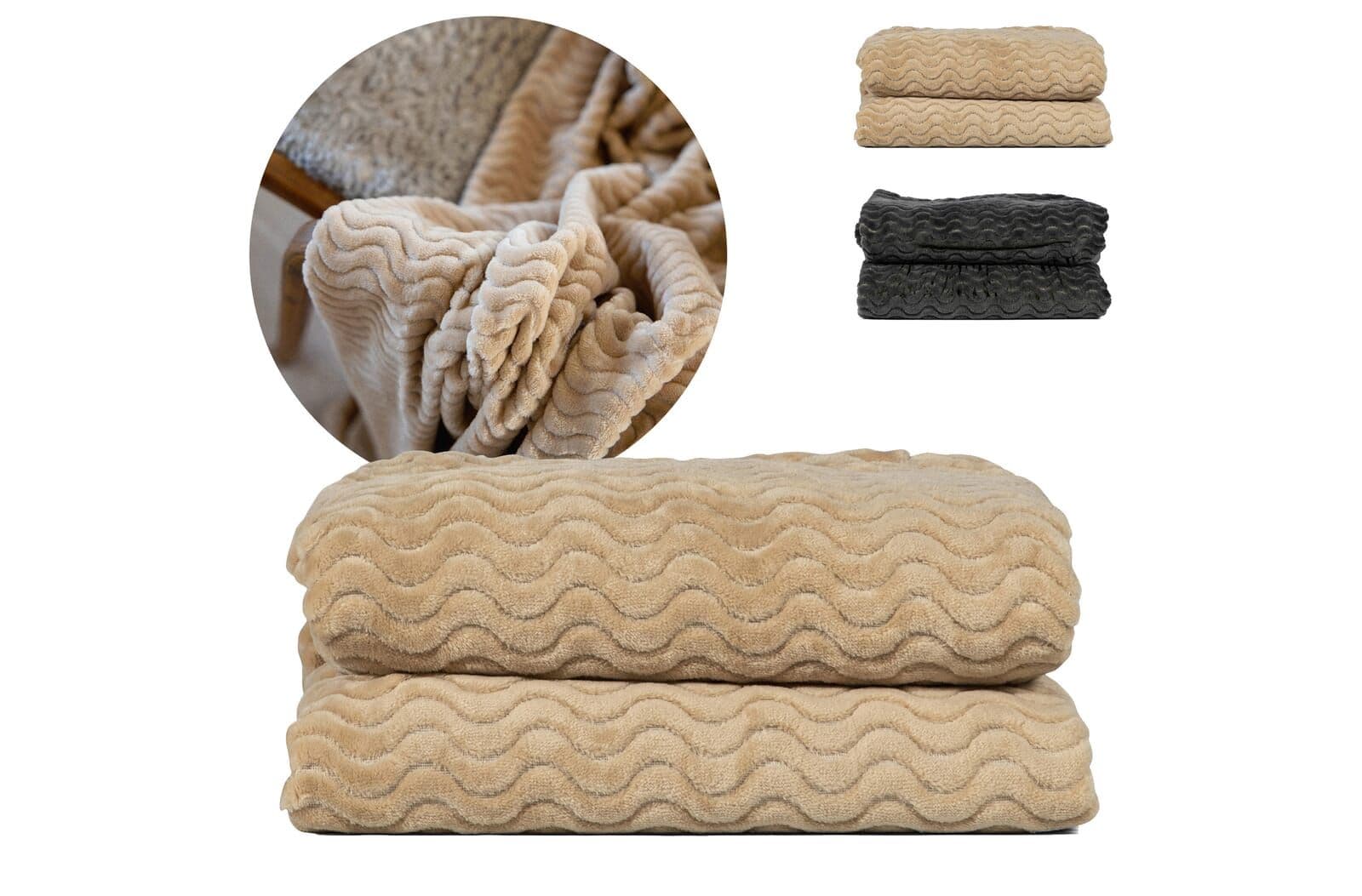 Sagaform Agnes fleece deken 130x170 cm 1