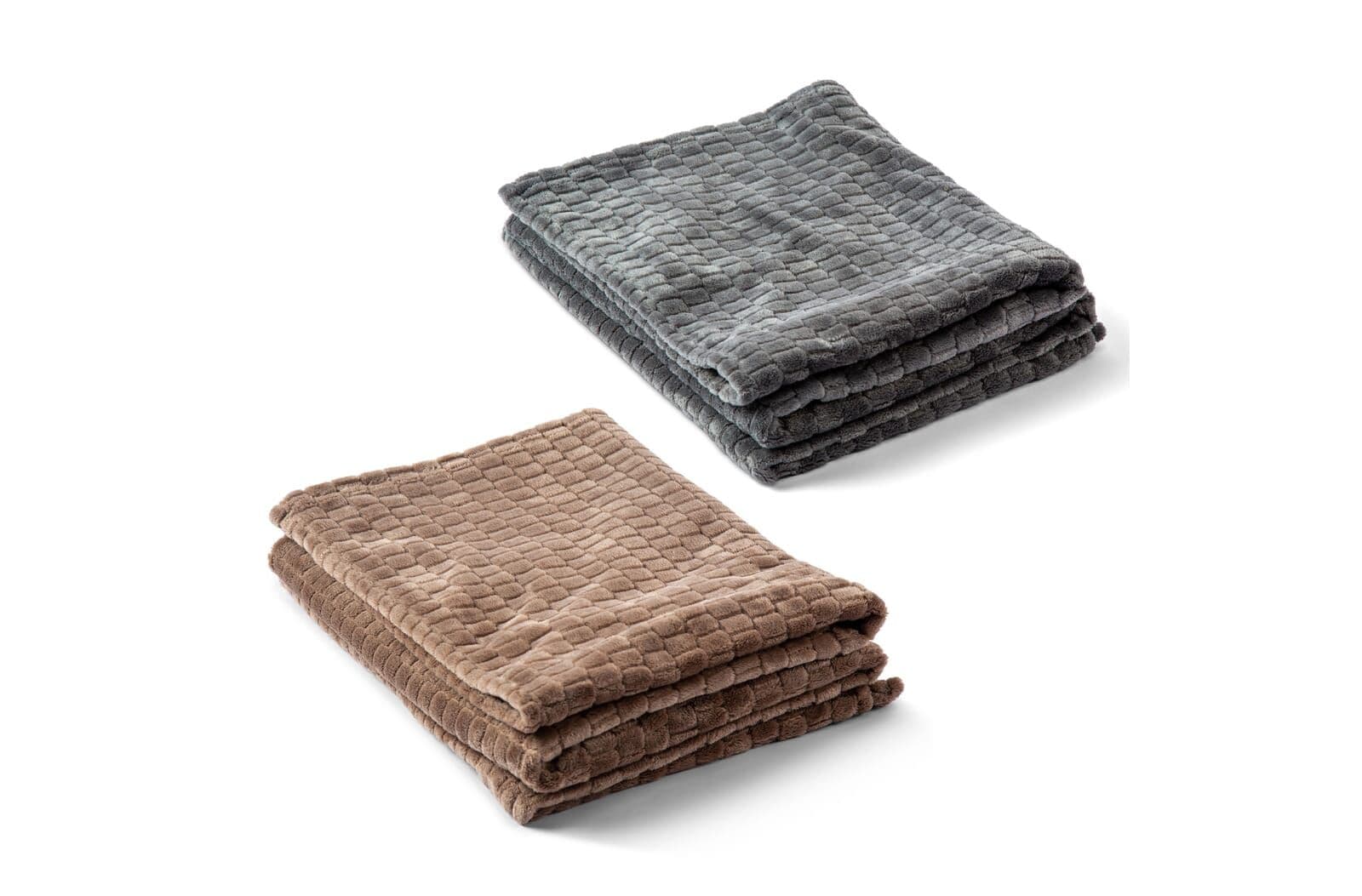 Kosta Linnewafveri Fleece deken Jaquard 130x170 cm 1