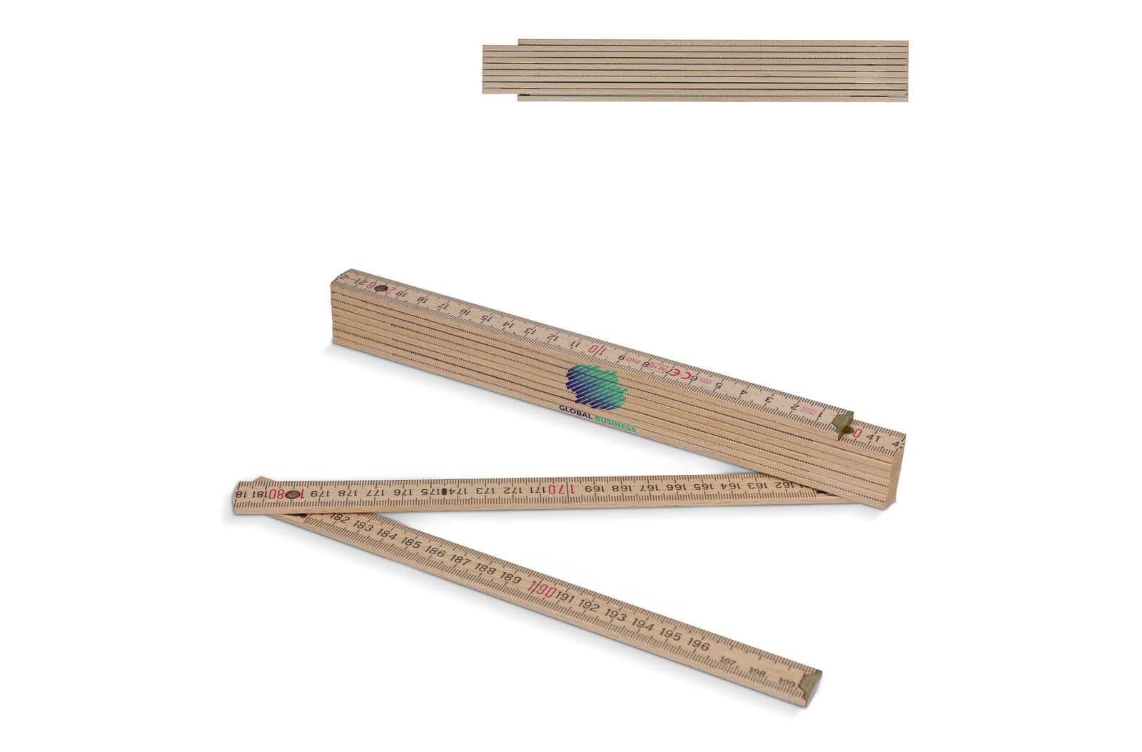 Duimstok hout 2m premium natuurlijk 1