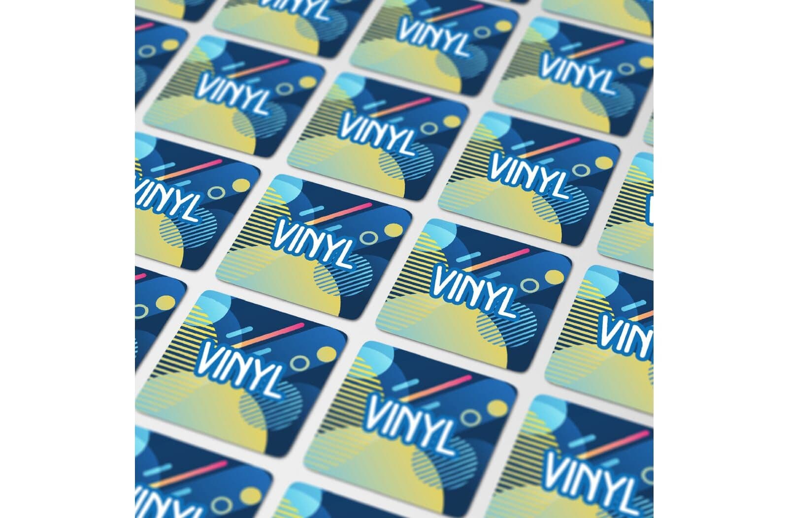 Vinyl Sticker Vierkant 13x13mm 1