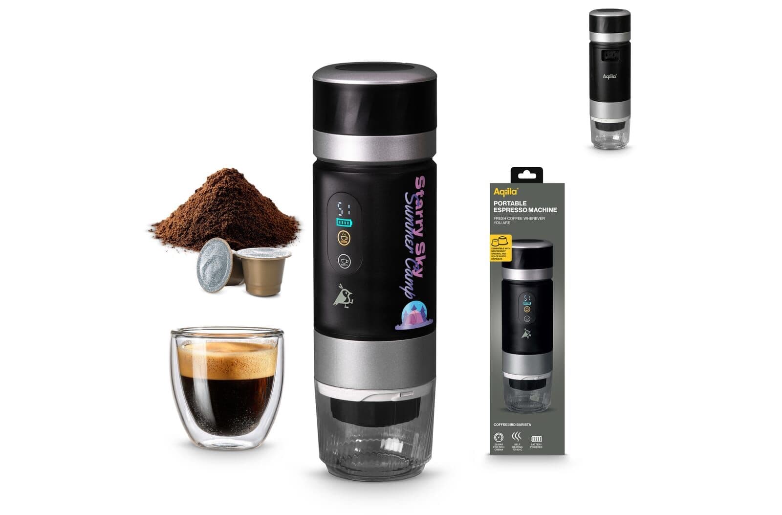Aqiila Coffeebird Barista Draagbare Espressomachine 1