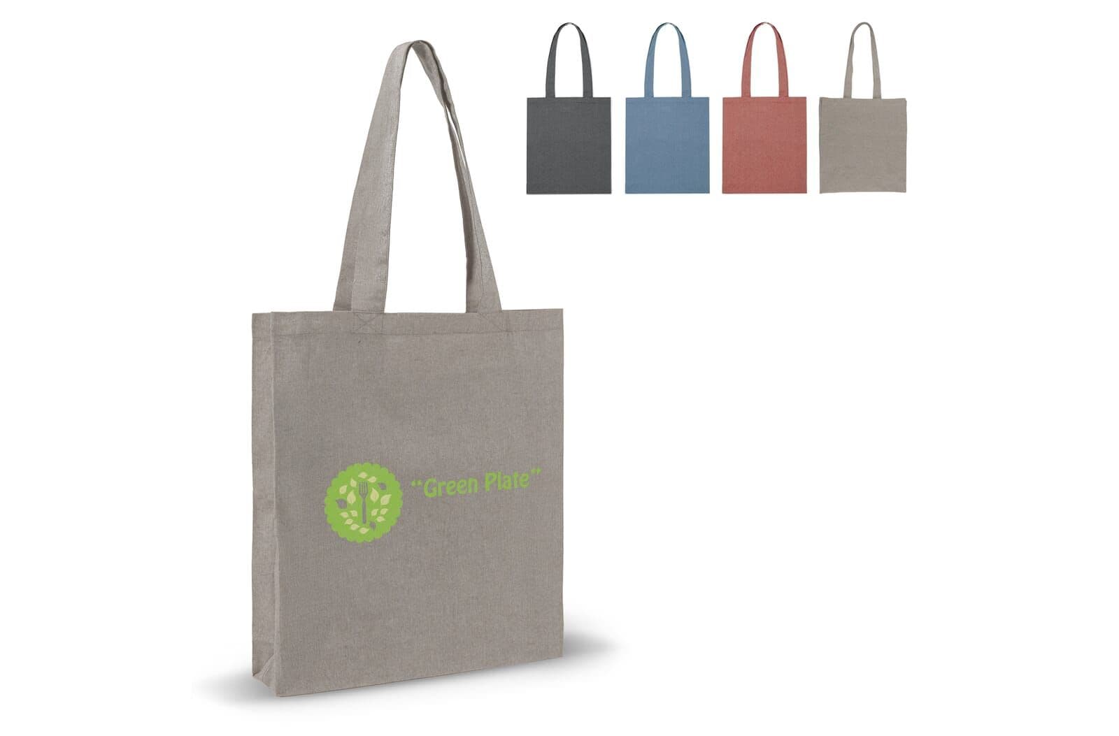 Schoudertas recycled katoen 140g/m² 38x42x10cm 1