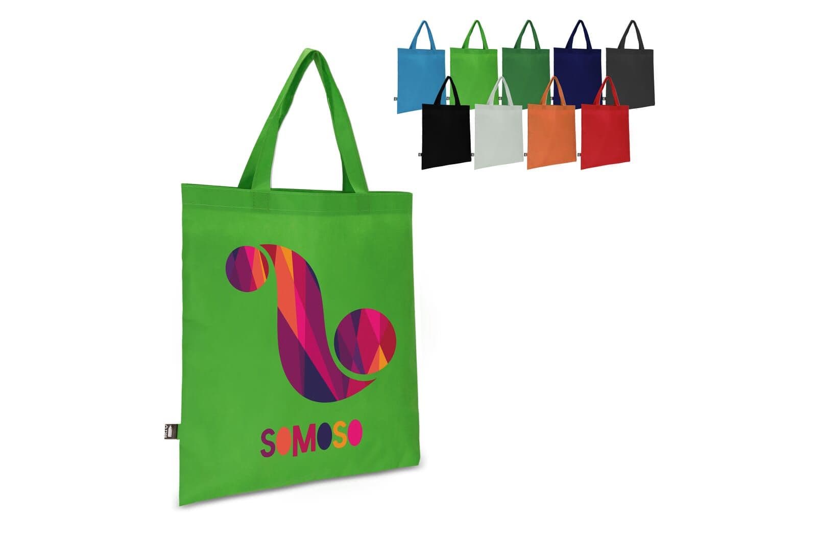 R-PET Draagtas non-woven korte handvatten 38 x 42cm 75g/m² 1