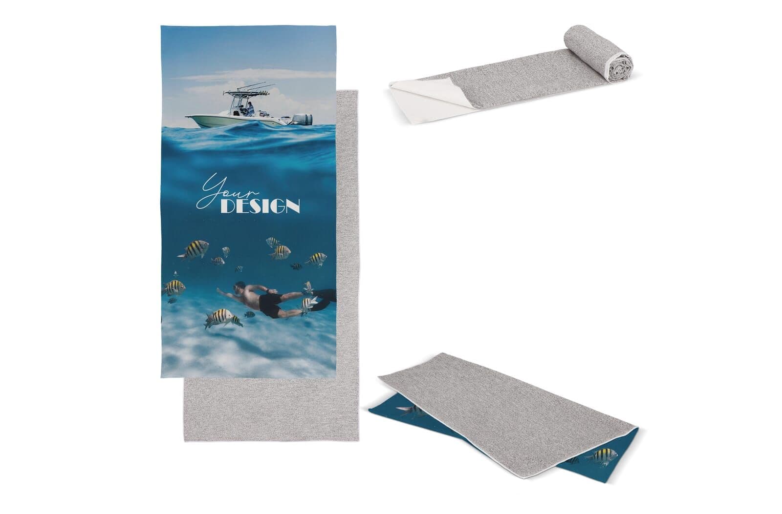 Sneldrogende handdoek R-PET 70 x 140 cm sublimatie 1