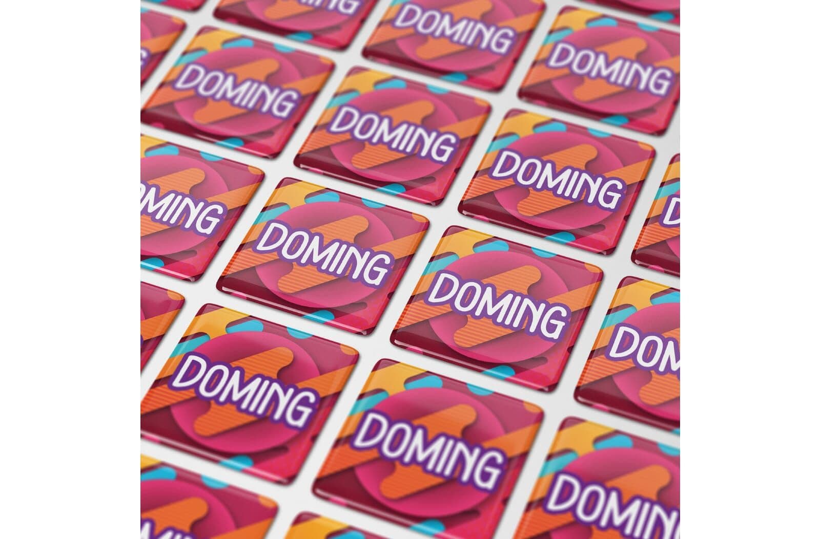 Doming Vierkant 15x15 mm 1