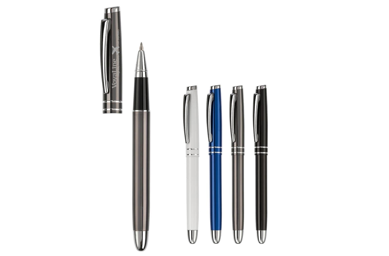 Rollerball two stripes aluminium 1