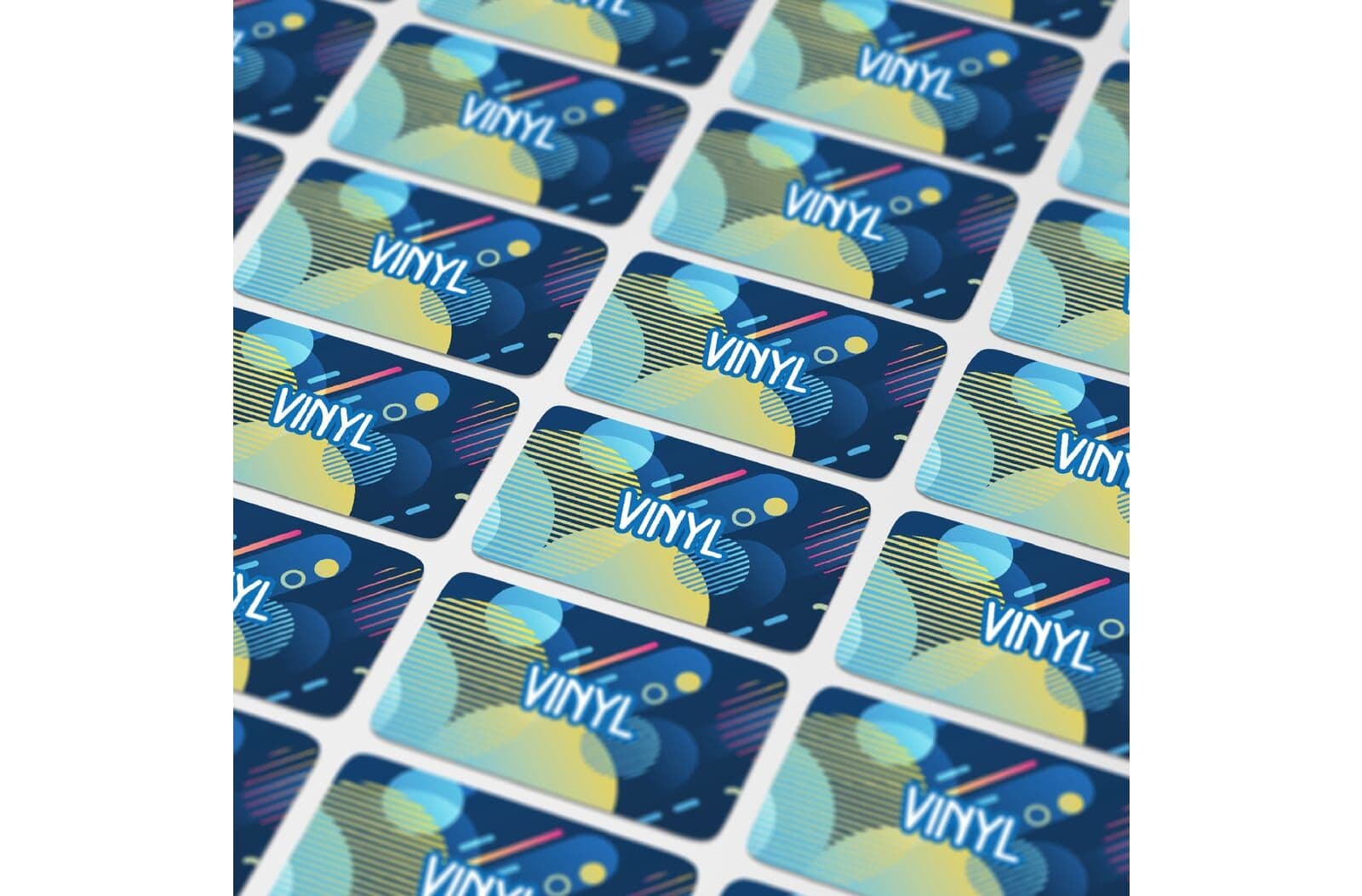 Vinyl Sticker Rechthoek 30x15mm 1