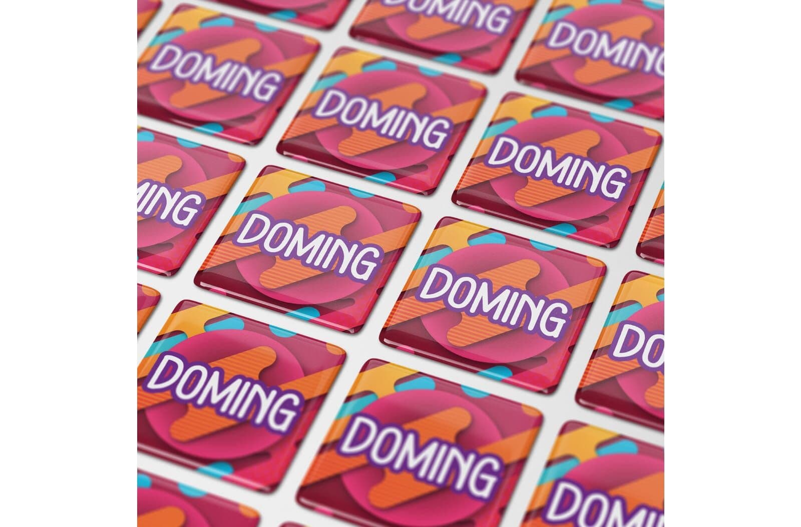 Doming Vierkant 25x25 mm 1