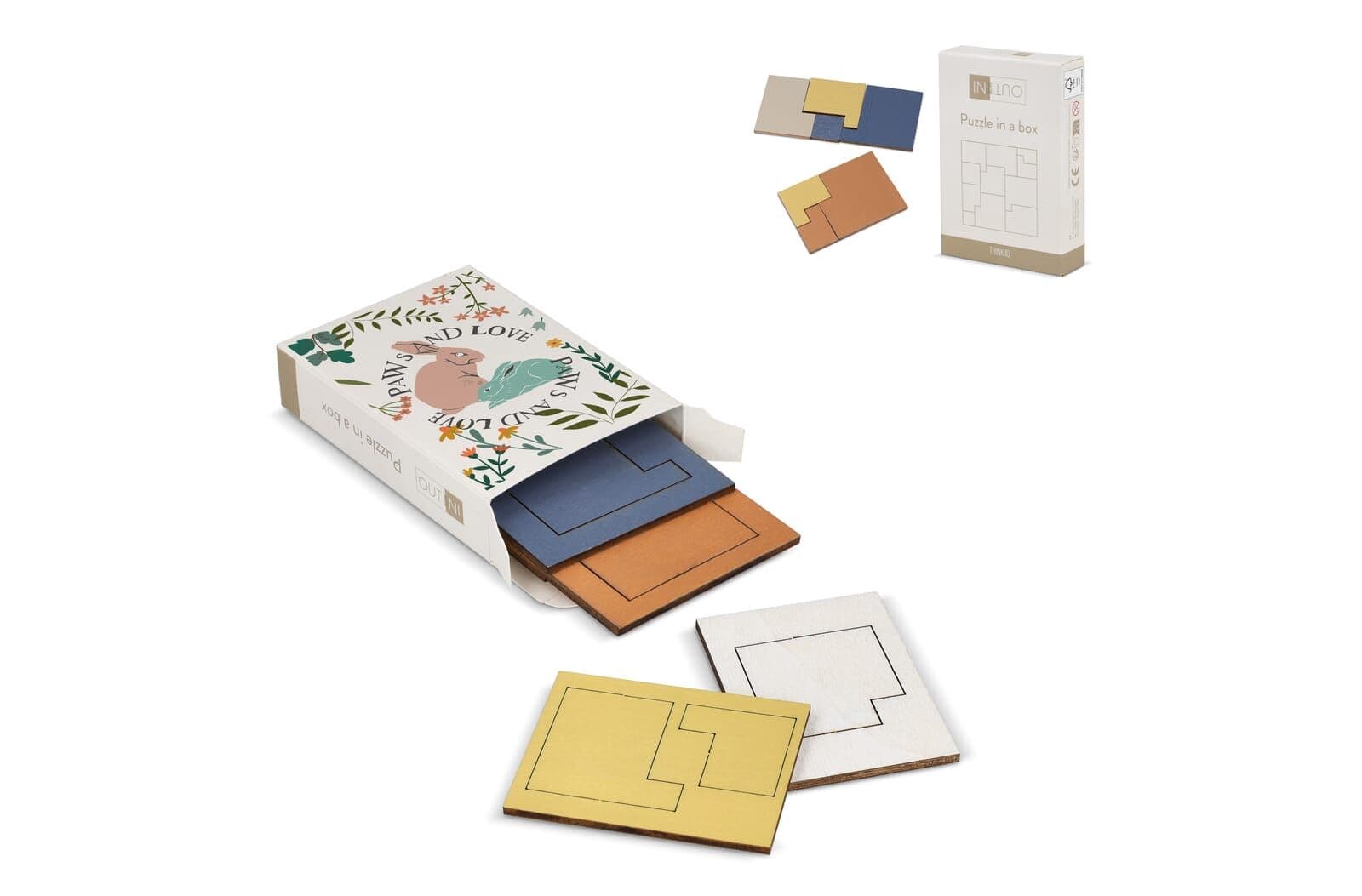 InSideOut  Houten Matchbox think IQ puzzel 1