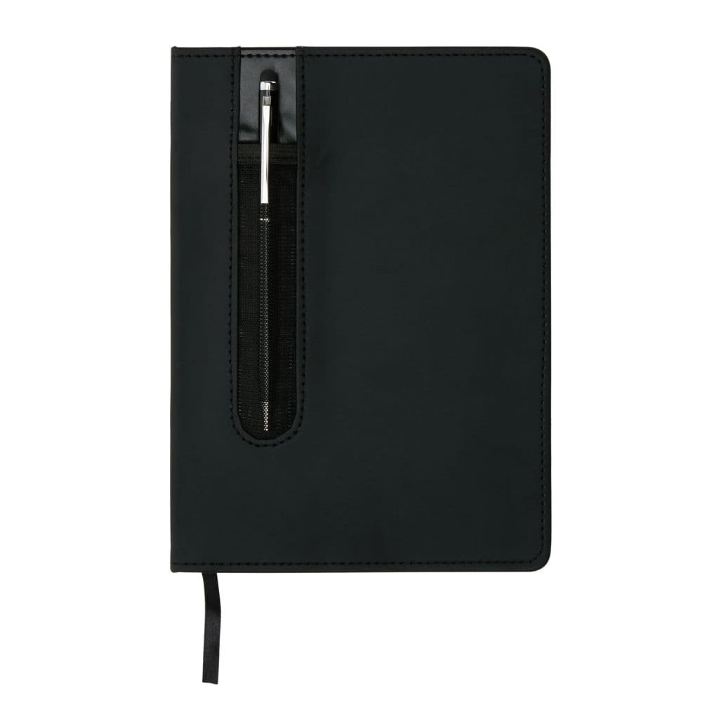 Standaard hardcover PU A5 notitieboek met stylus pen thumbnail 3