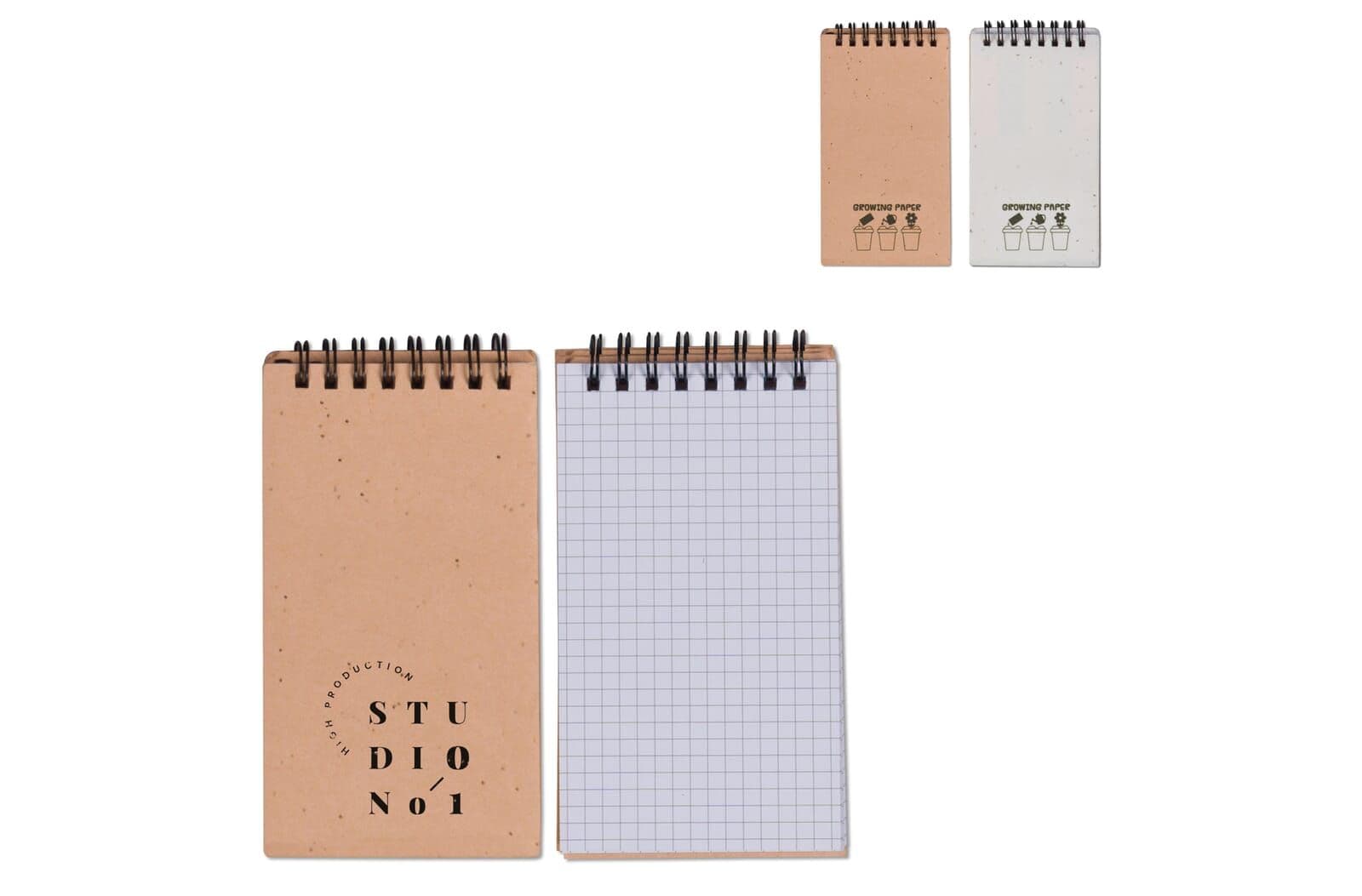 Zaadpapier notitieboekje en zelfklevende memoblaadjes 1