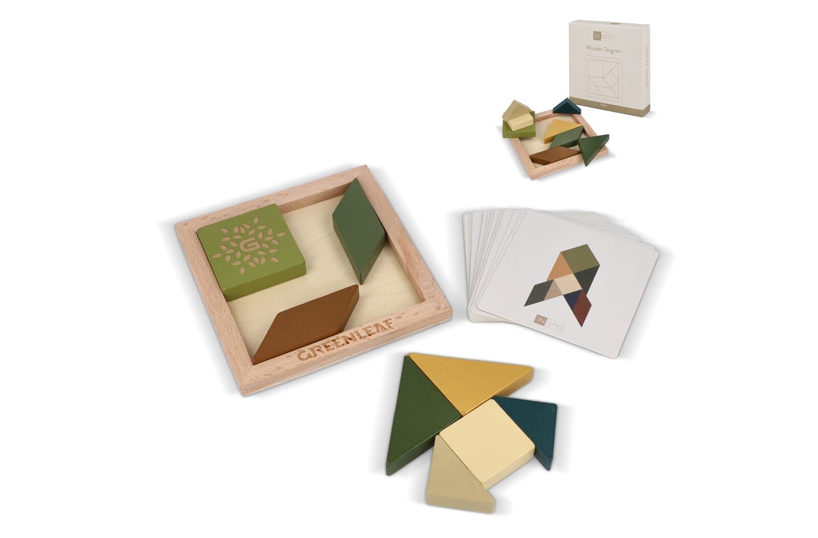 InSideOut Houten Tangram think IQ puzzle 1