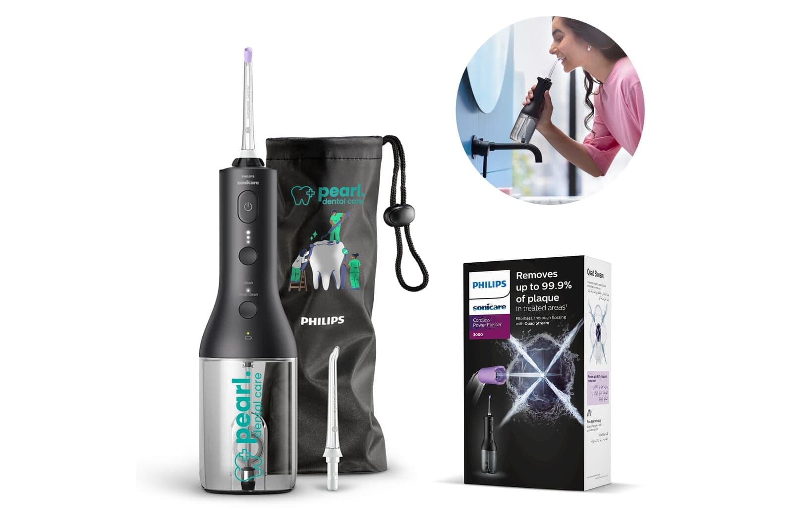 Philips Sonicare Draadloze Power Flosser 3000 1