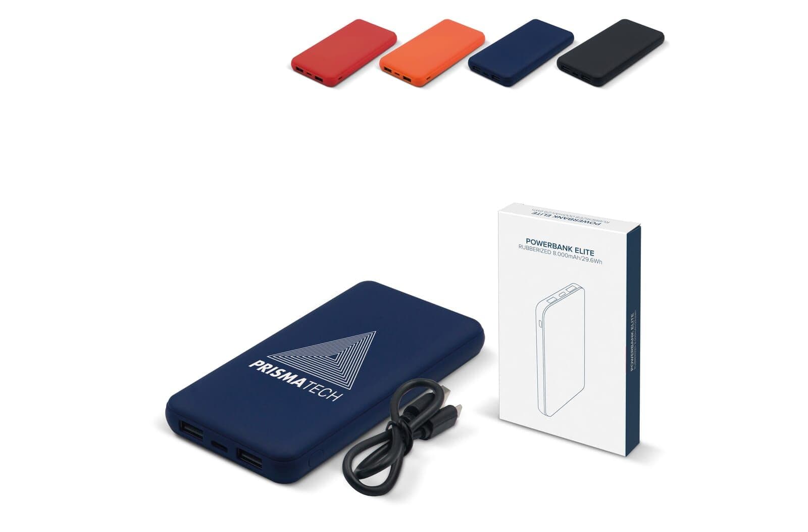 Elite Rubberized Powerbank 8000mAh 1