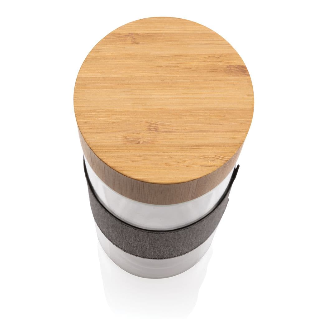 Impact dubbelwandige borosilicaat glazen drinkfles thumbnail 7