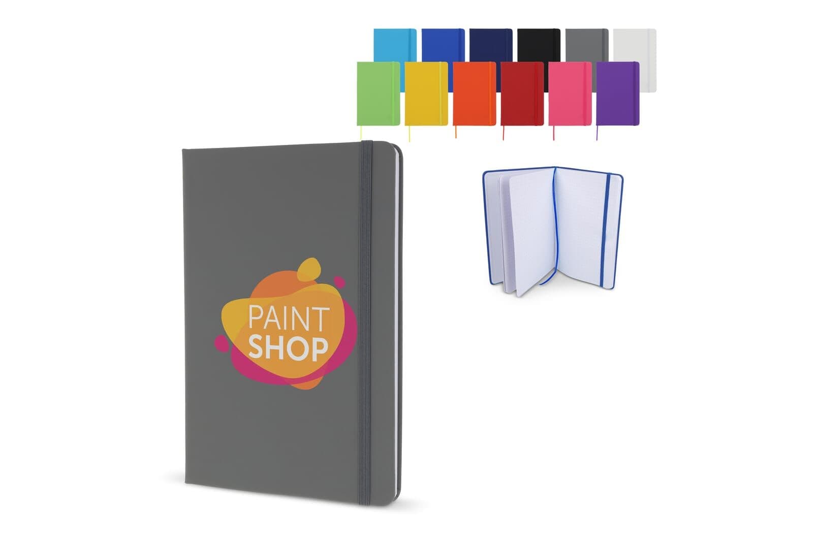 Notitieboek A5 PU met puntraster pagina's 1