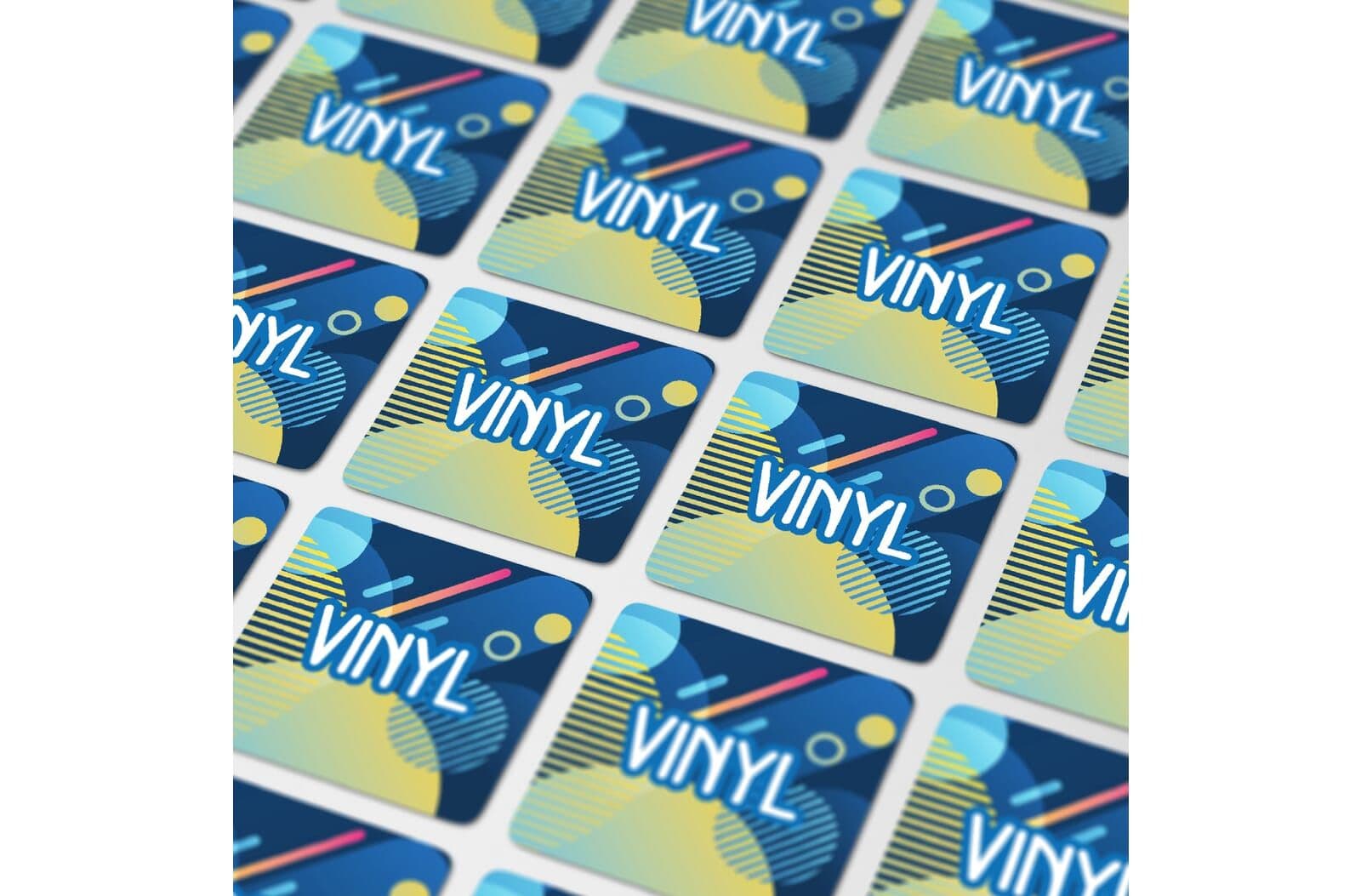 Vinyl Sticker Vierkant 20x20mm 1