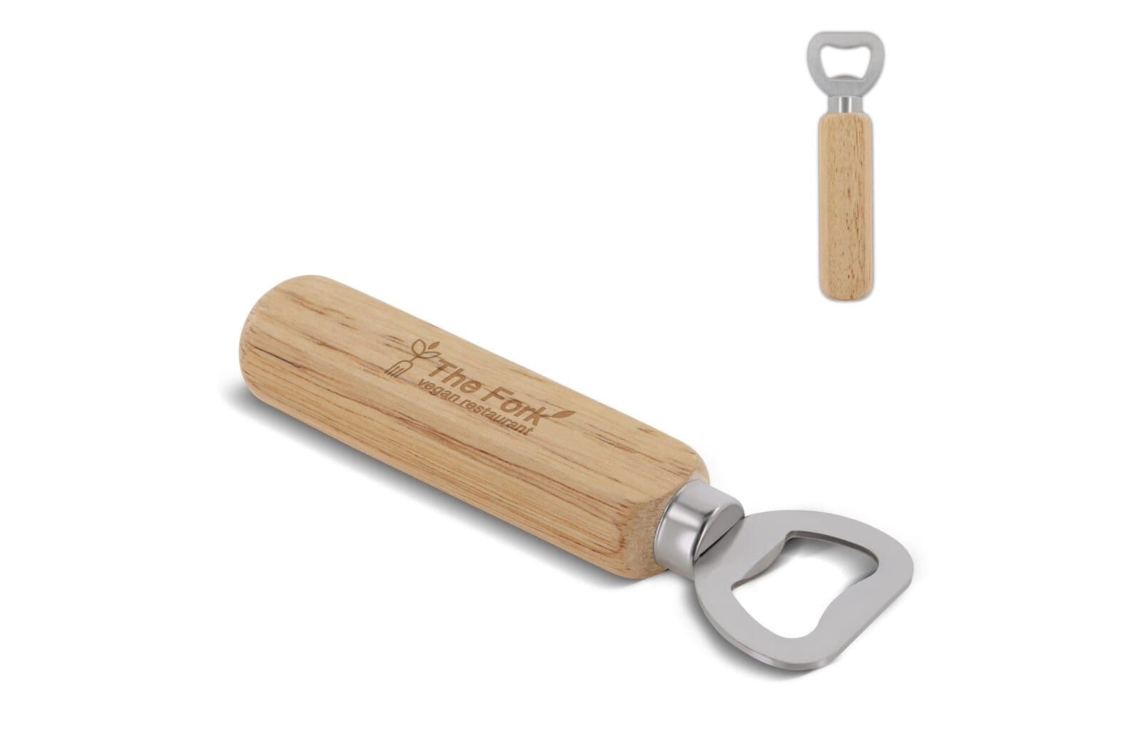 Flesopener met houten handvat 1