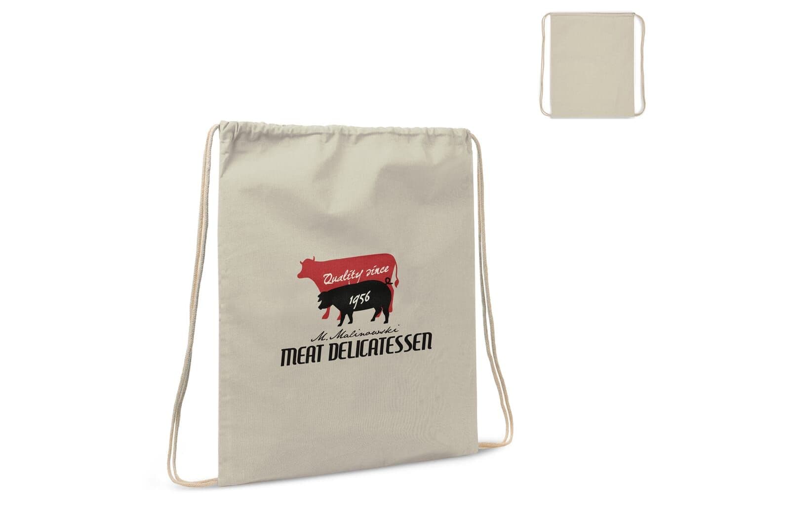 Rugzak katoen OEKO-TEX® STANDARD 100 140g/m² 35x45cm 1