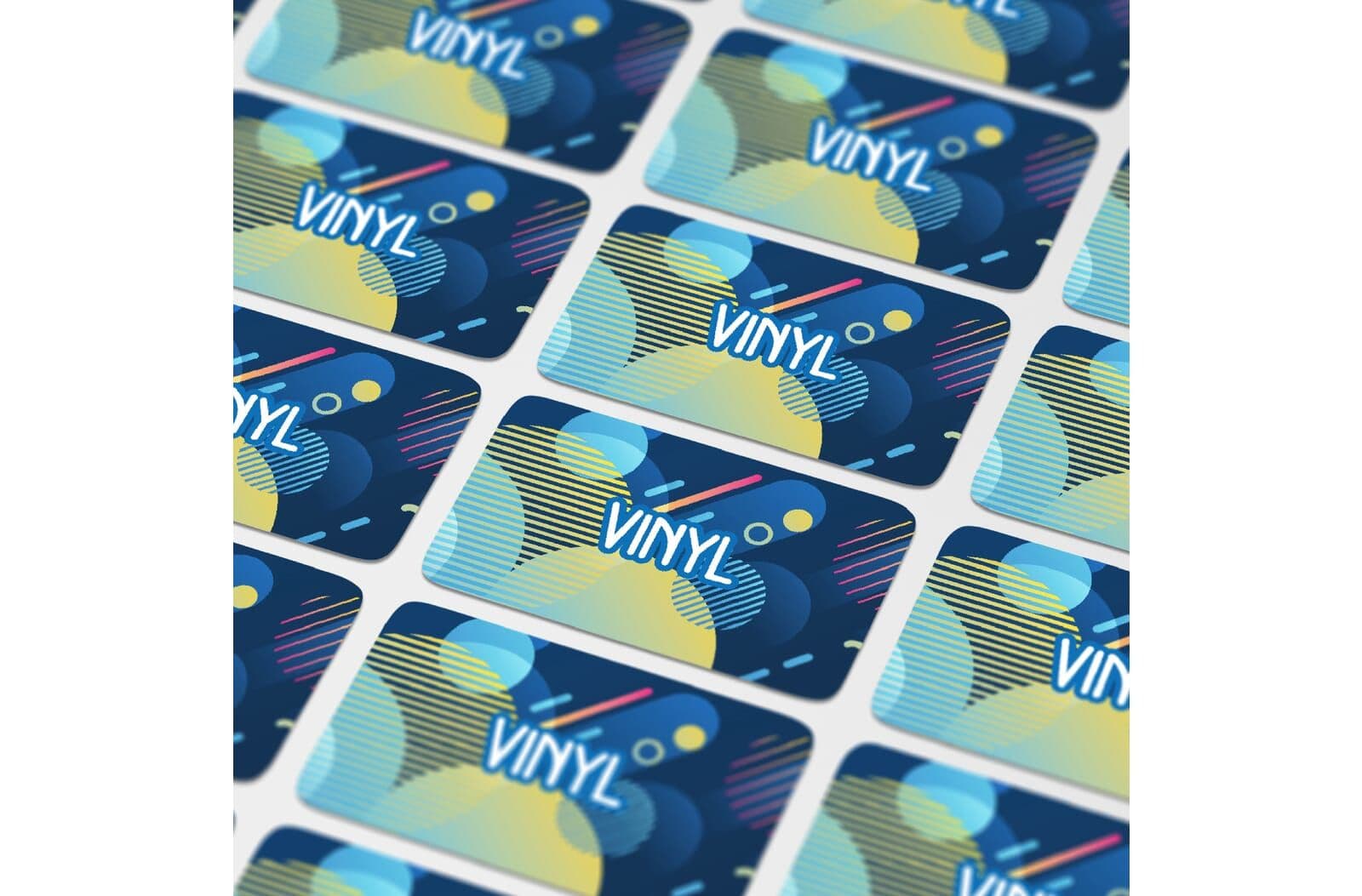 Vinyl Sticker Rechthoek 100x30mm 1
