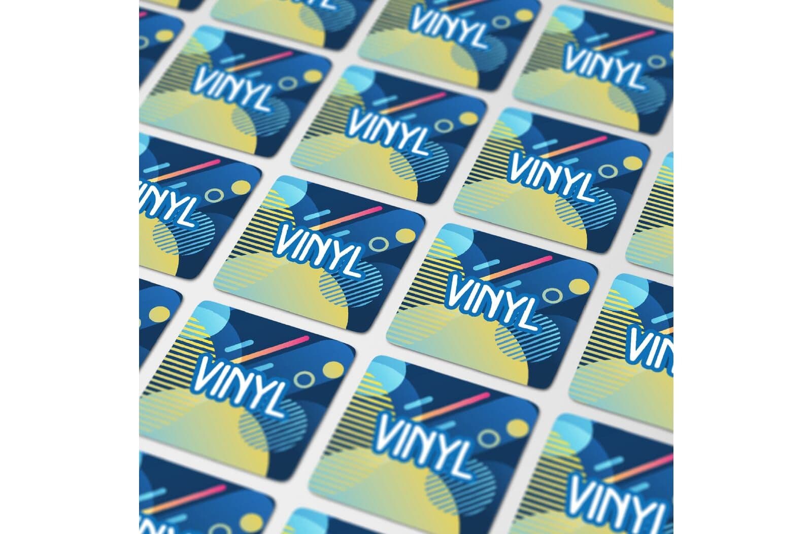 Vinyl Sticker Vierkant 15x15mm 1