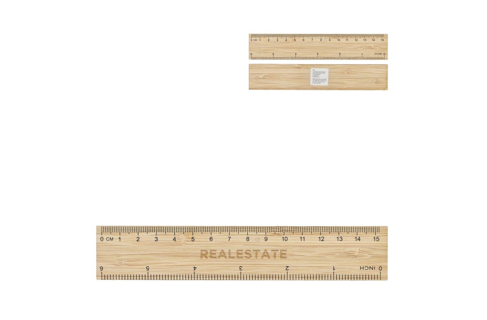 Bamboe liniaal 15cm 1
