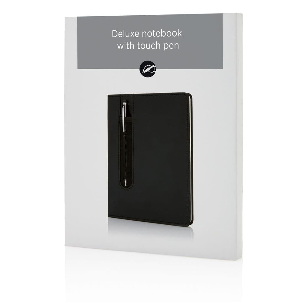 Standaard hardcover PU A5 notitieboek met stylus pen thumbnail 6
