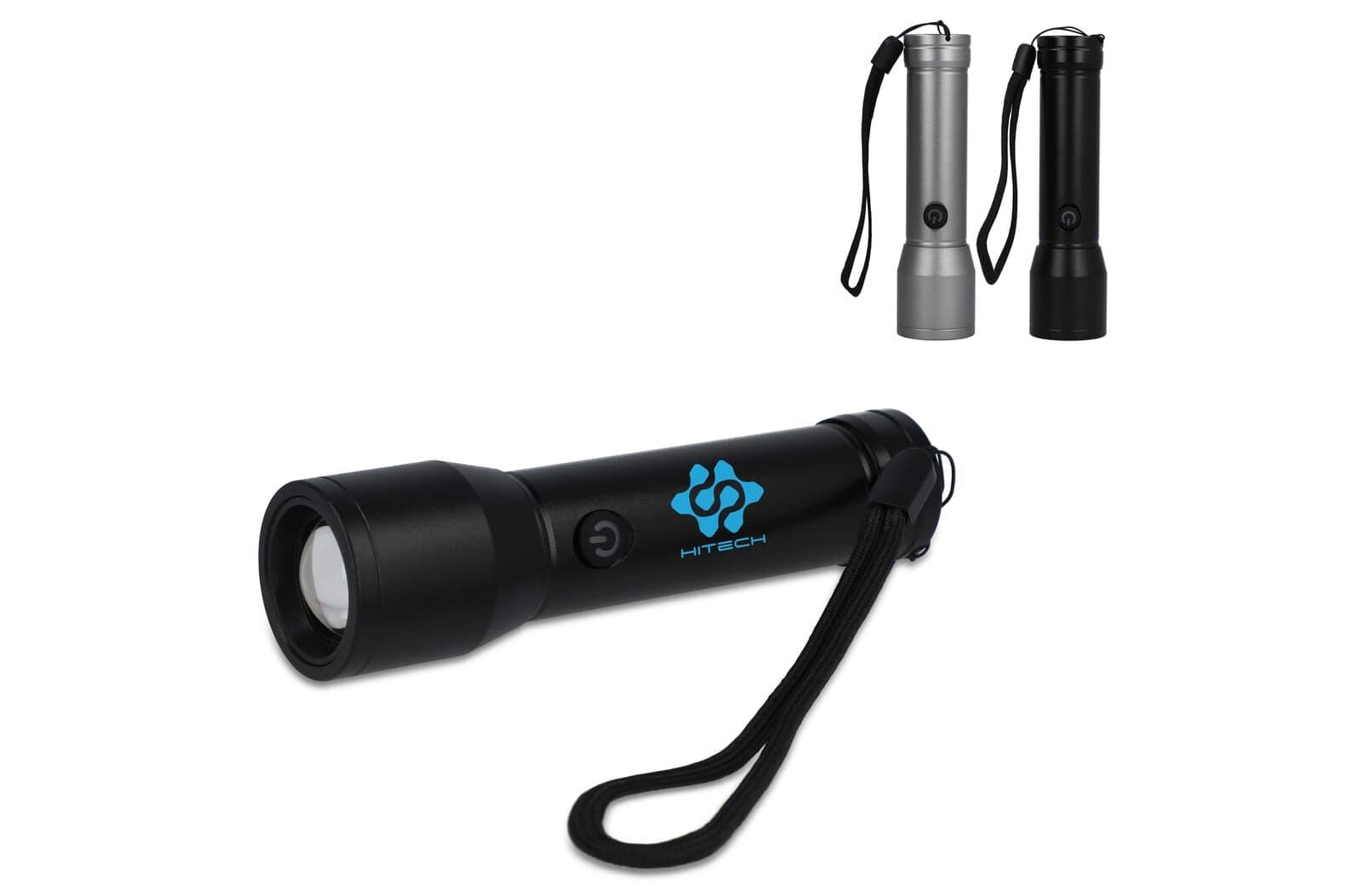 Oplaadbare IPX4-zaklamp van gerecycled aluminium 1