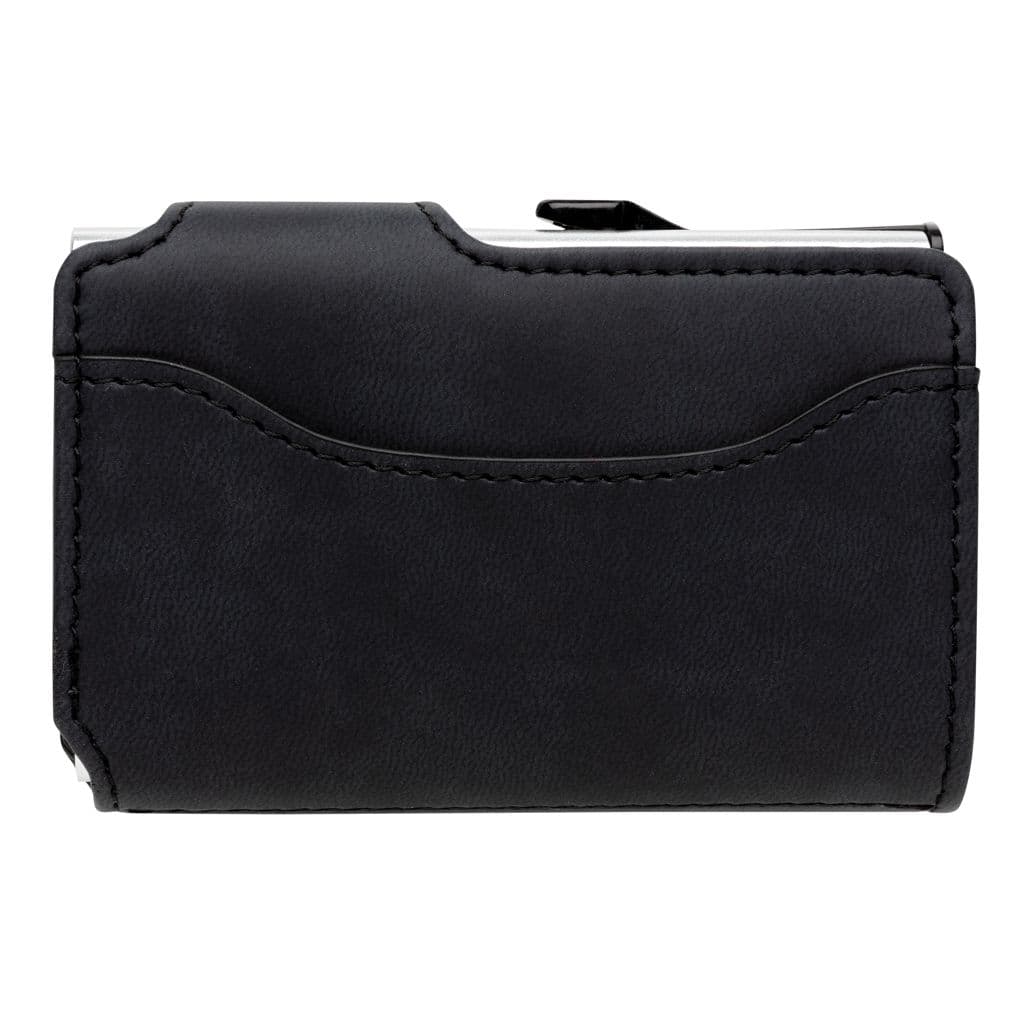 Standaard aluminium RFID kaarthouder met PU portemonnee thumbnail 5